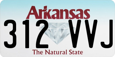 AR license plate 312VVJ
