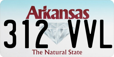 AR license plate 312VVL
