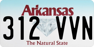 AR license plate 312VVN
