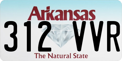 AR license plate 312VVR