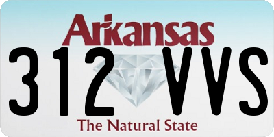 AR license plate 312VVS