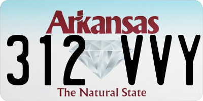 AR license plate 312VVY