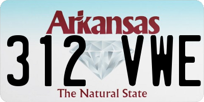AR license plate 312VWE