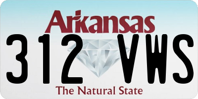 AR license plate 312VWS