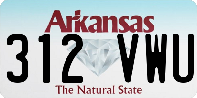 AR license plate 312VWU