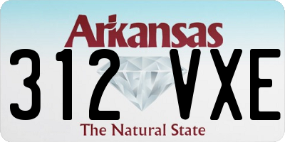 AR license plate 312VXE