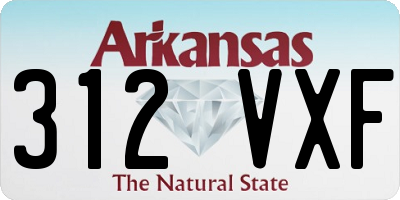 AR license plate 312VXF