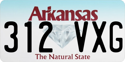 AR license plate 312VXG