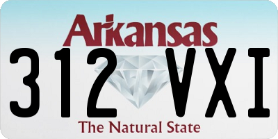 AR license plate 312VXI