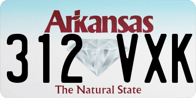 AR license plate 312VXK