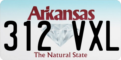 AR license plate 312VXL
