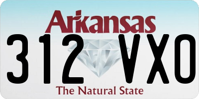 AR license plate 312VXO