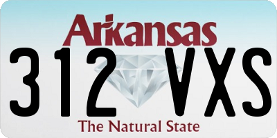 AR license plate 312VXS