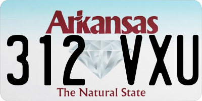 AR license plate 312VXU