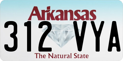 AR license plate 312VYA