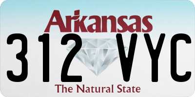 AR license plate 312VYC