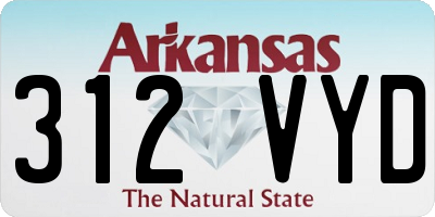 AR license plate 312VYD