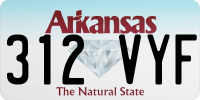 AR license plate 312VYF