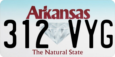 AR license plate 312VYG