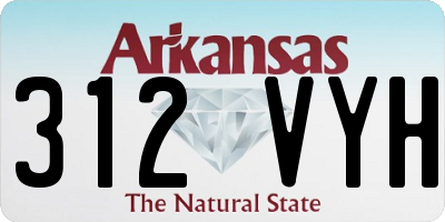 AR license plate 312VYH