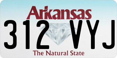 AR license plate 312VYJ