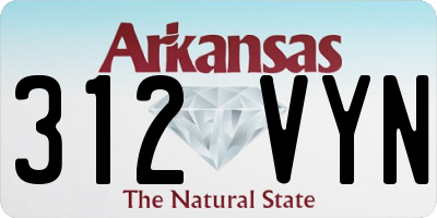 AR license plate 312VYN