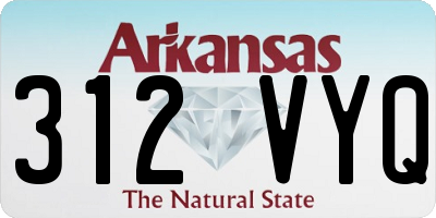 AR license plate 312VYQ
