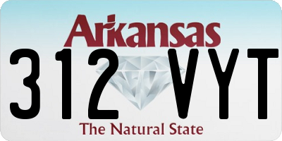 AR license plate 312VYT