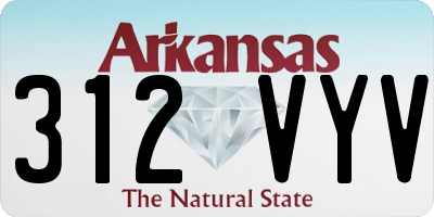 AR license plate 312VYV