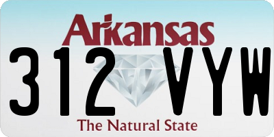 AR license plate 312VYW