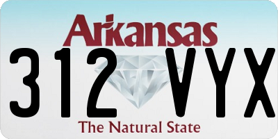 AR license plate 312VYX