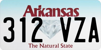 AR license plate 312VZA