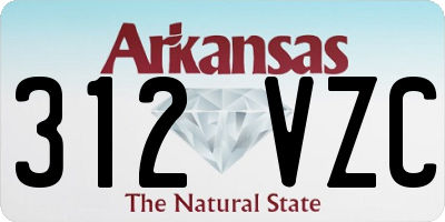 AR license plate 312VZC