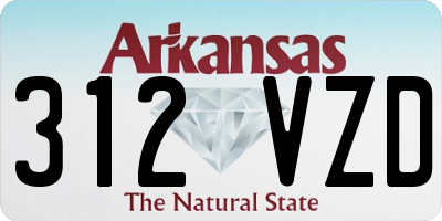 AR license plate 312VZD