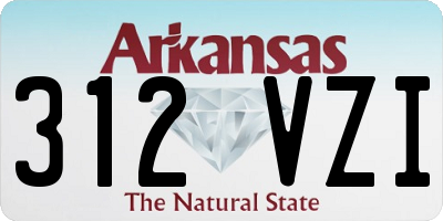 AR license plate 312VZI