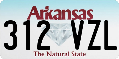 AR license plate 312VZL