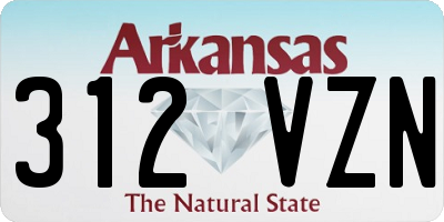 AR license plate 312VZN
