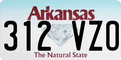 AR license plate 312VZO