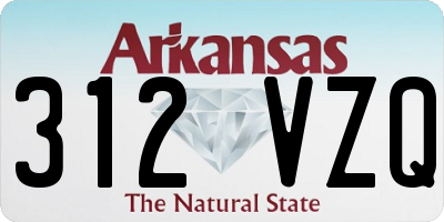 AR license plate 312VZQ