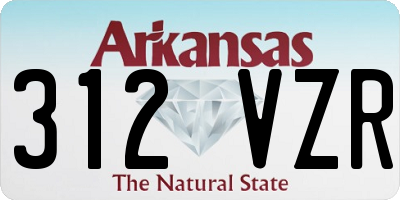 AR license plate 312VZR