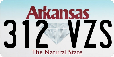AR license plate 312VZS