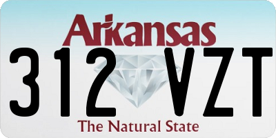 AR license plate 312VZT