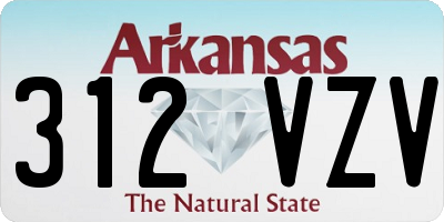 AR license plate 312VZV