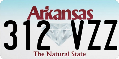 AR license plate 312VZZ