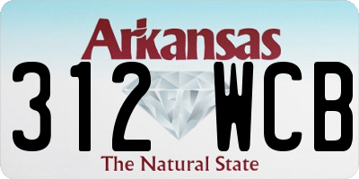 AR license plate 312WCB