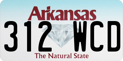 AR license plate 312WCD