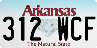 AR license plate 312WCF