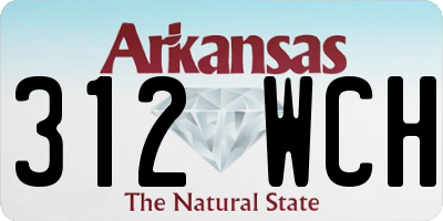 AR license plate 312WCH