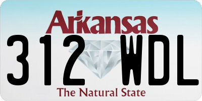 AR license plate 312WDL