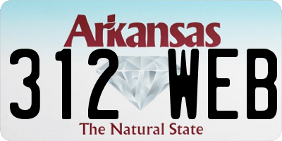 AR license plate 312WEB